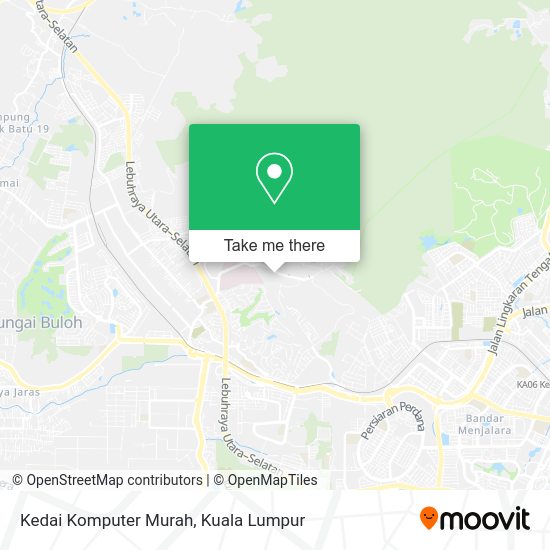 Kedai Komputer Murah map