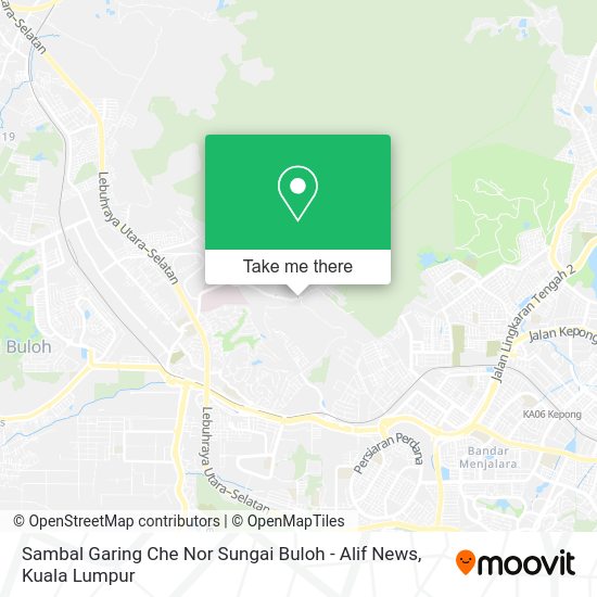 Sambal Garing Che Nor Sungai Buloh - Alif News map