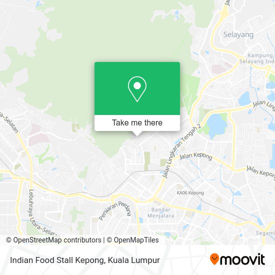 Peta Indian Food Stall Kepong