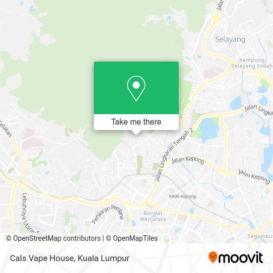 Cals Vape House map