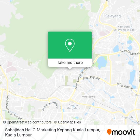Peta Sahajidah Hai O Marketing Kepong Kuala Lumpur