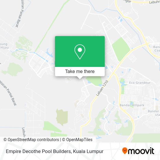 Empire Decothe Pool Builders map
