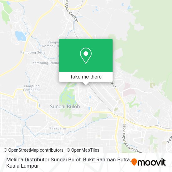 Melilea Distributor Sungai Buloh Bukit Rahman Putra map