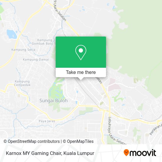 Karnox MY Gaming Chair map