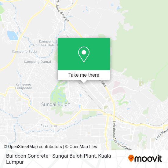 Buildcon Concrete - Sungai Buloh Plant map