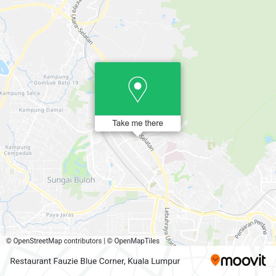 Restaurant Fauzie Blue Corner map