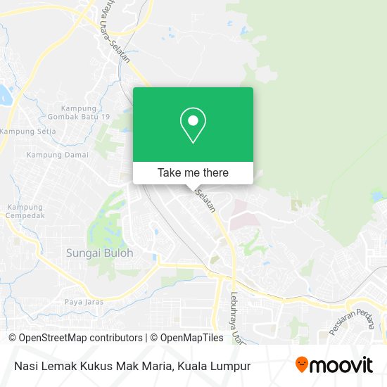 Peta Nasi Lemak Kukus Mak Maria