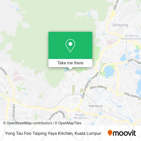 Peta Yong Tau Foo Taiping Yaya Kitchen