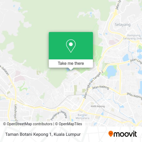 Peta Taman Botani Kepong 1
