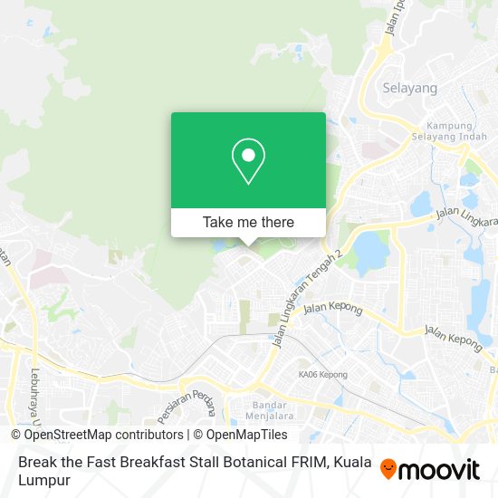 Peta Break the Fast Breakfast Stall Botanical FRIM