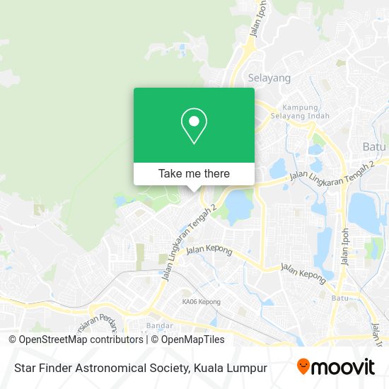 Star Finder Astronomical Society map