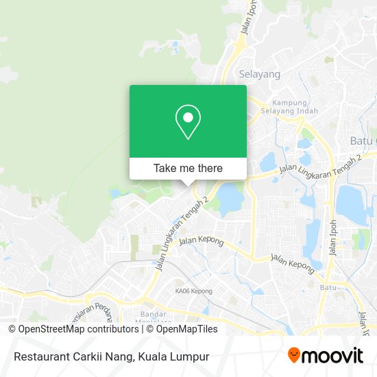 Peta Restaurant Carkii Nang