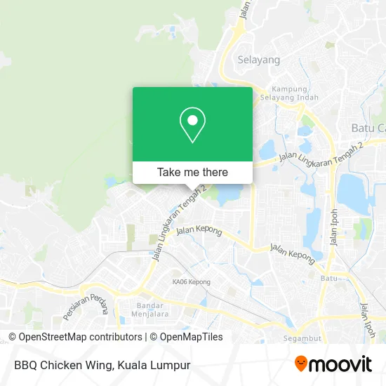 BBQ Chicken Wing map
