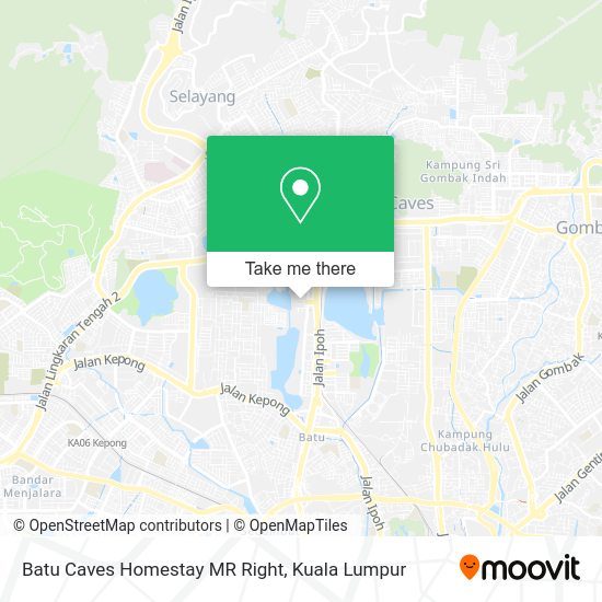 Peta Batu Caves Homestay MR Right