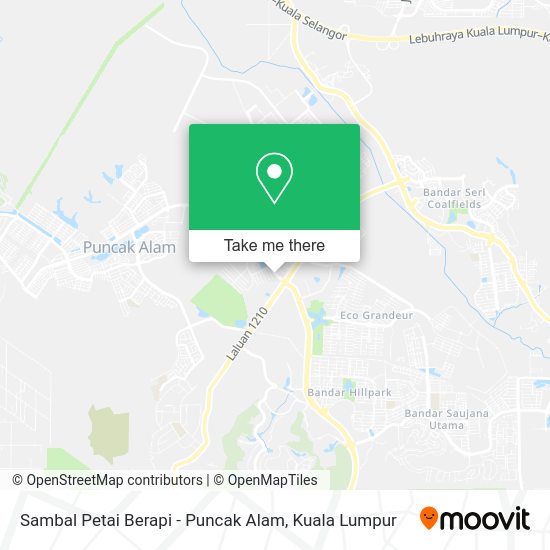 Peta Sambal Petai Berapi - Puncak Alam