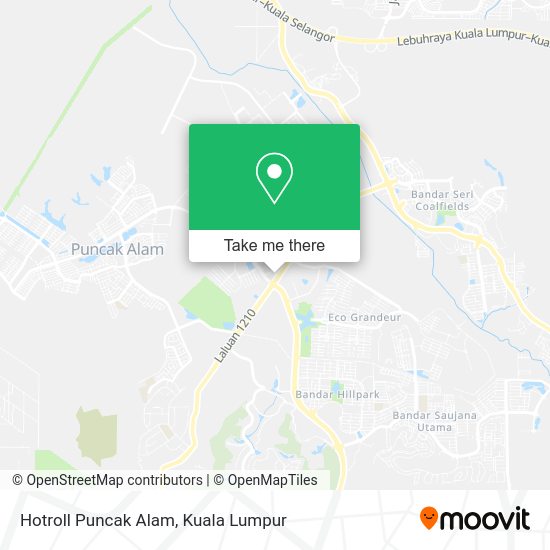 Hotroll Puncak Alam map
