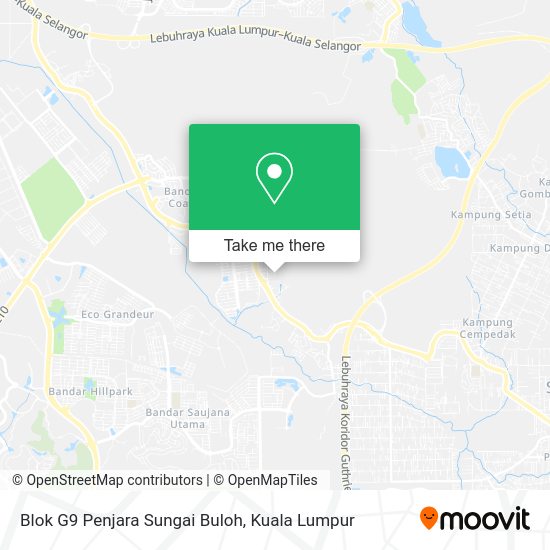 Blok G9 Penjara Sungai Buloh map