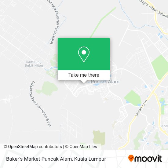 Peta Baker's Market Puncak Alam