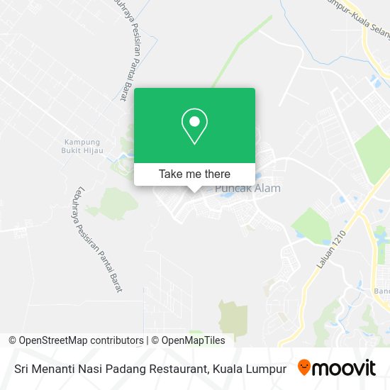 Peta Sri Menanti Nasi Padang Restaurant