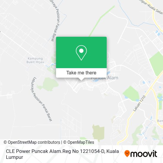 CLE Power Puncak Alam.Reg No 1221054-D map