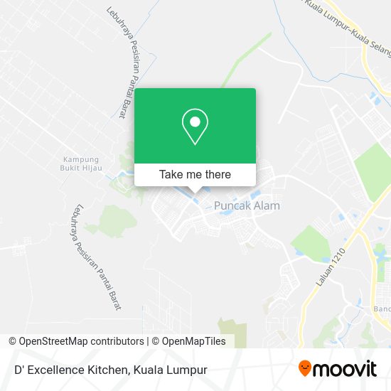 D' Excellence Kitchen map