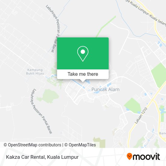 Kakza Car Rental map