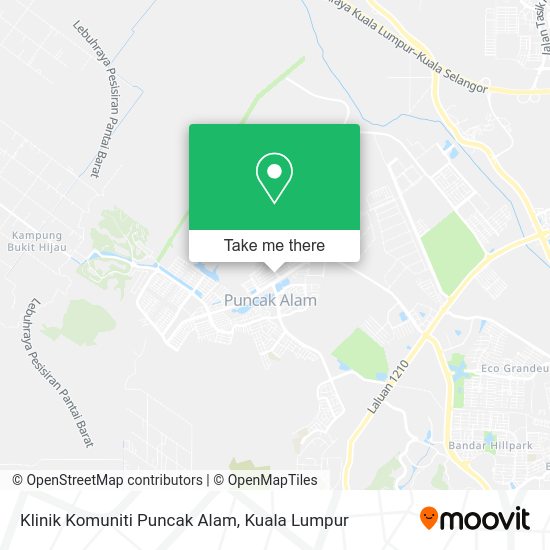 Peta Klinik Komuniti Puncak Alam