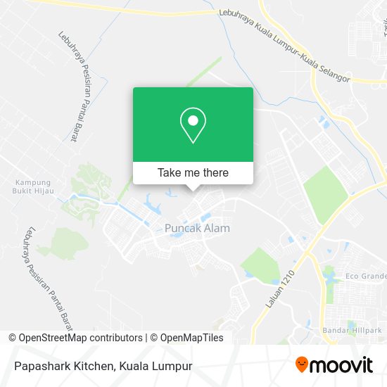 Papashark Kitchen map