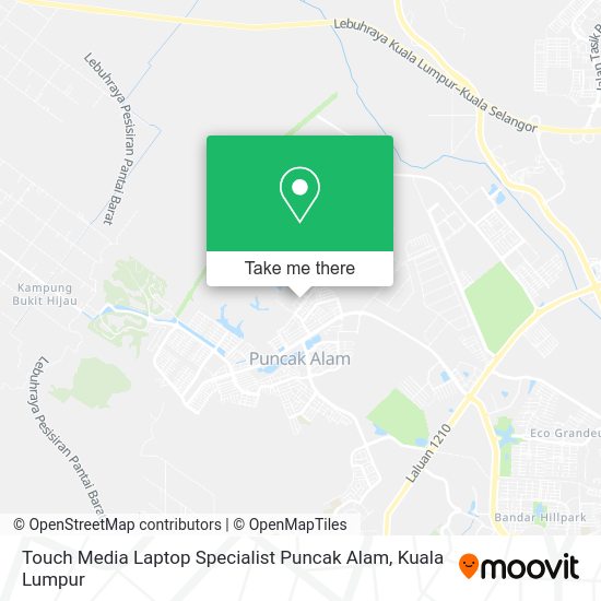 Peta Touch Media Laptop Specialist Puncak Alam