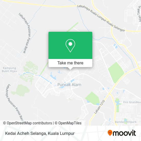 Kedai Acheh Selanga map