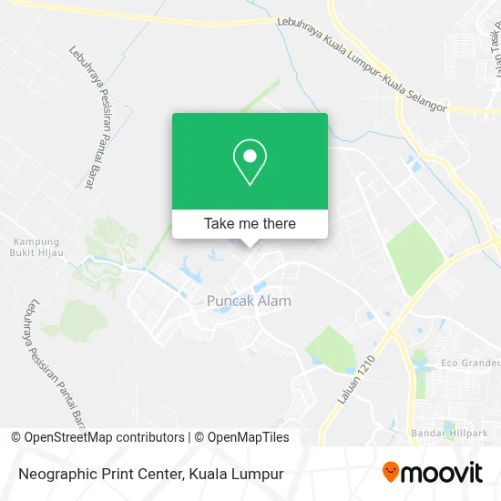 Neographic Print Center map