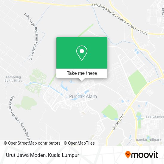 Urut Jawa Moden map