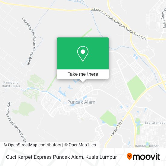 Cuci Karpet Express Puncak Alam map