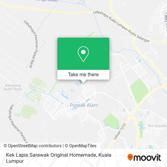 Kek Lapis Sarawak Original Homemade map
