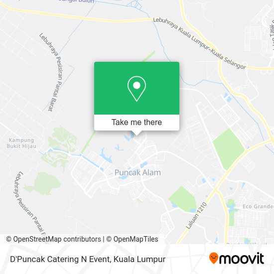 D'Puncak Catering N Event map