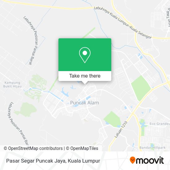 Peta Pasar Segar Puncak Jaya