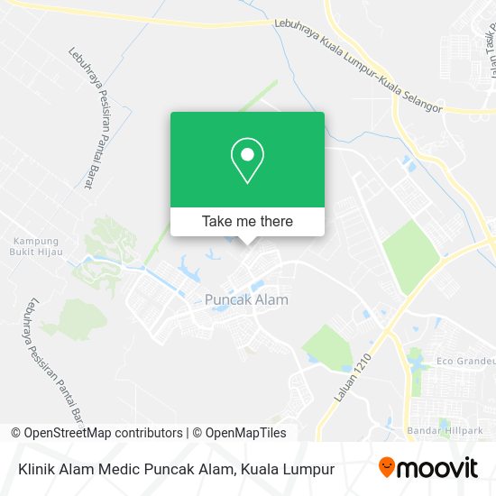 Peta Klinik Alam Medic Puncak Alam
