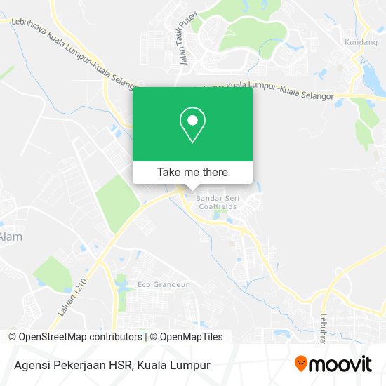 Agensi Pekerjaan HSR map