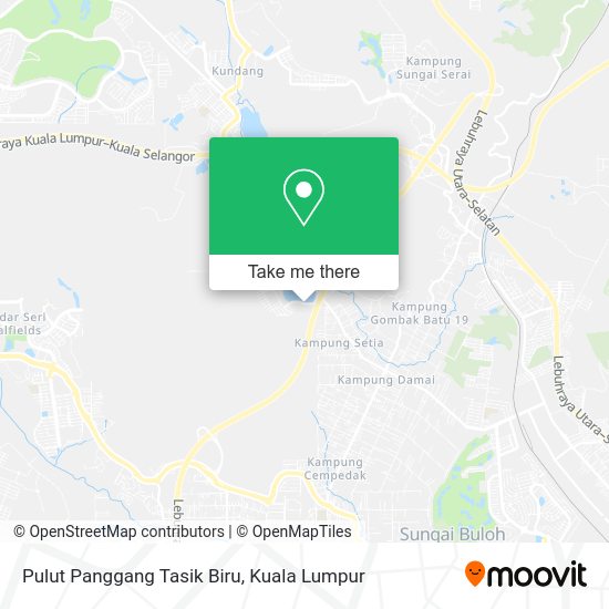 Pulut Panggang Tasik Biru map