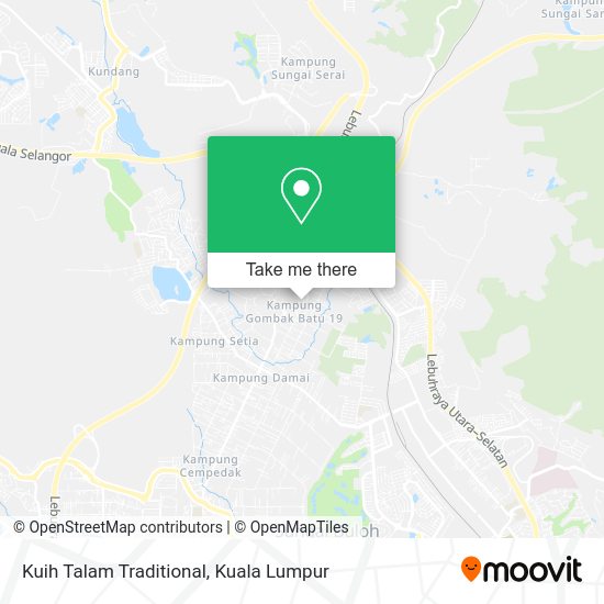 Kuih Talam Traditional map