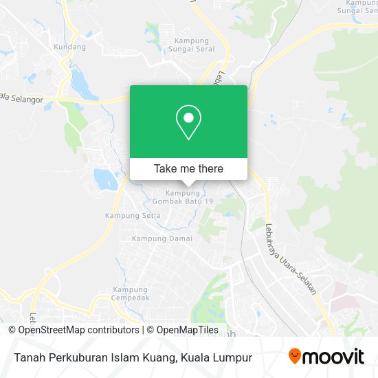 Tanah Perkuburan Islam Kuang map