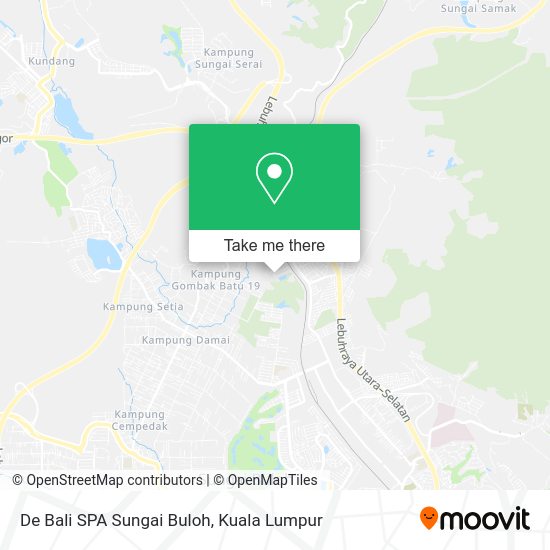 De Bali SPA Sungai Buloh map