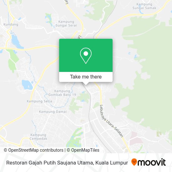 Peta Restoran Gajah Putih Saujana Utama