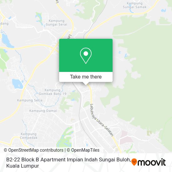 Peta B2-22 Block B Apartment Impian Indah Sungai Buloh