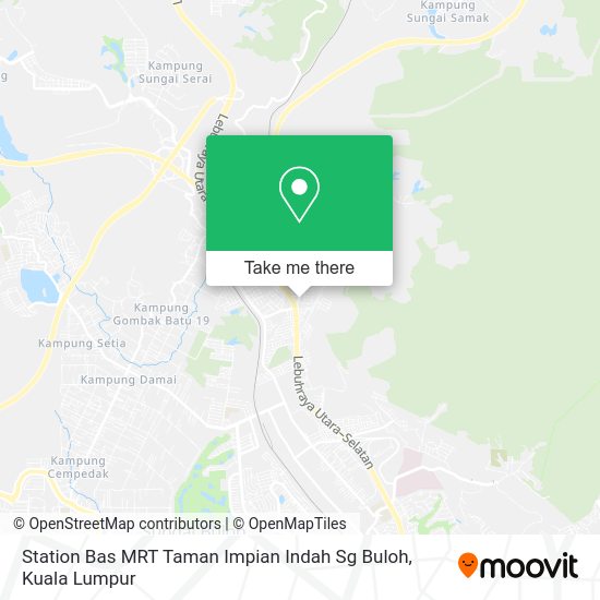 Station Bas MRT Taman Impian Indah Sg Buloh map