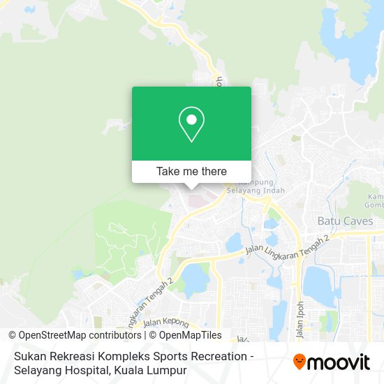 Sukan Rekreasi Kompleks Sports Recreation - Selayang Hospital map