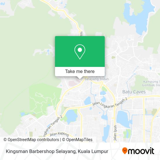 Peta Kingsman Barbershop Selayang