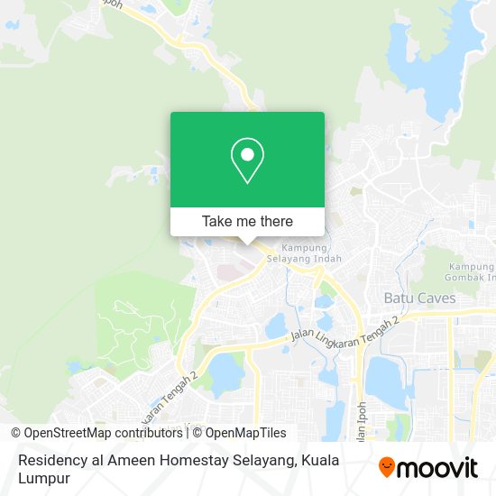 Peta Residency al Ameen Homestay Selayang