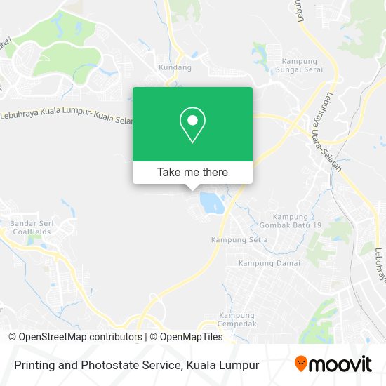 Printing and Photostate Service map