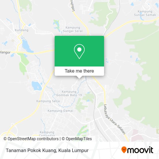 Peta Tanaman Pokok Kuang